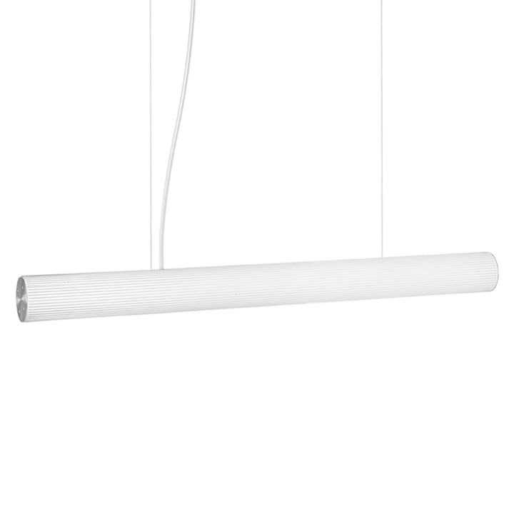 Vuelta Pendant lamp L 100 cm by ferm Living in white / stainless steel