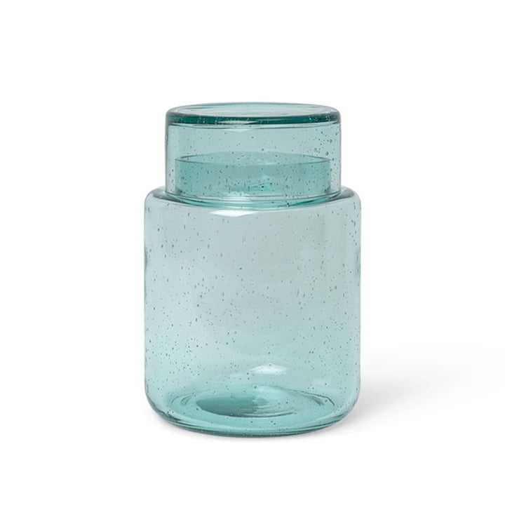 Oli Glass jar Ø 13,8 cm by ferm Living in green