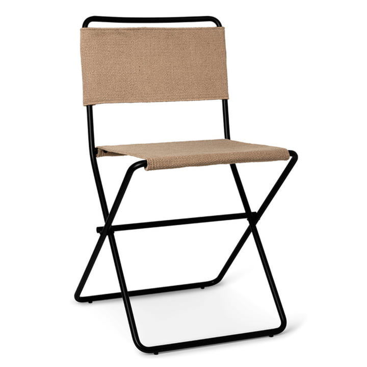 Desert Dining Chair by ferm Living in sand / black