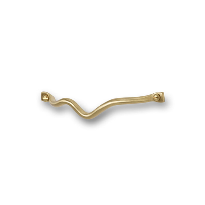 Curvature Handle by ferm Living in brass