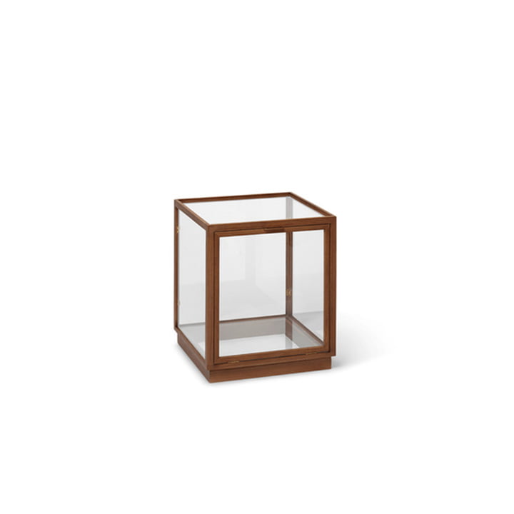 Miru Glass display cabinet Montre by ferm Living in dark stained oak