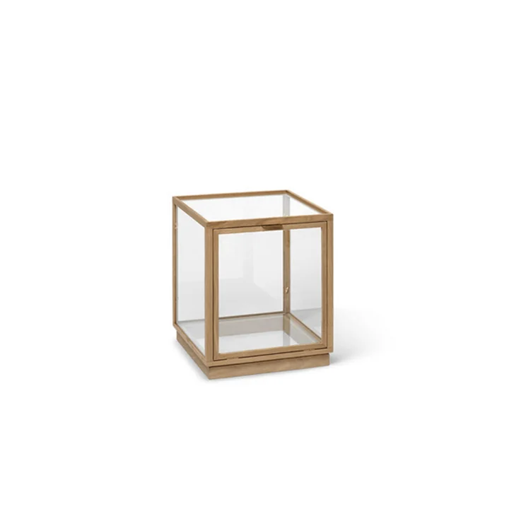 Miru Glass display cabinet Montre by Ferm Living in natural oak