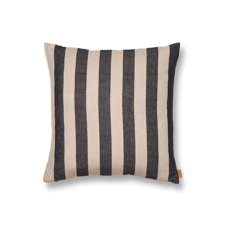 Grand cushion 50 x 50 cm by Ferm Living in sand / black