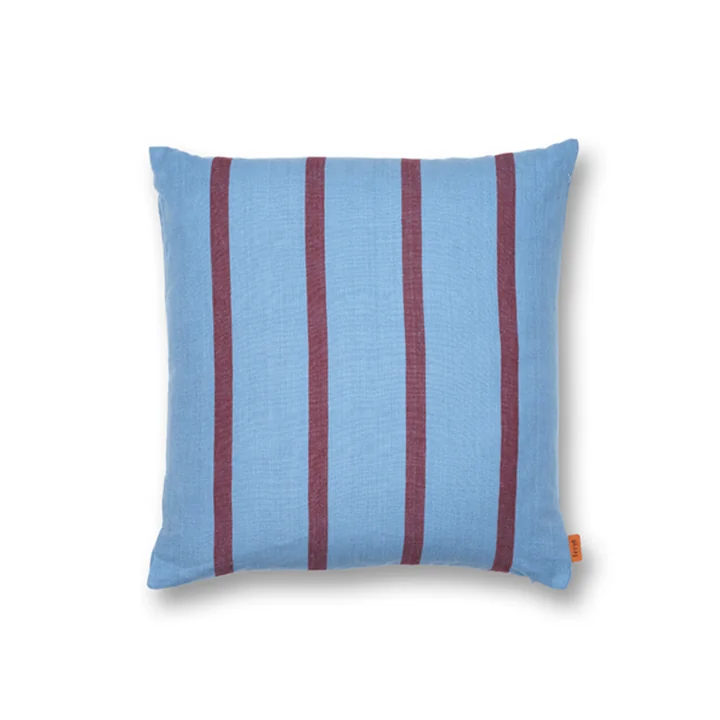 Grand cushion 50 x 50 cm by Ferm Living in blue / burgundy