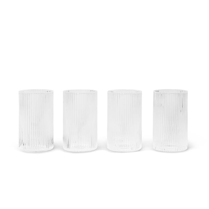 Ripple Verrines by ferm Living in clear (set of 4)