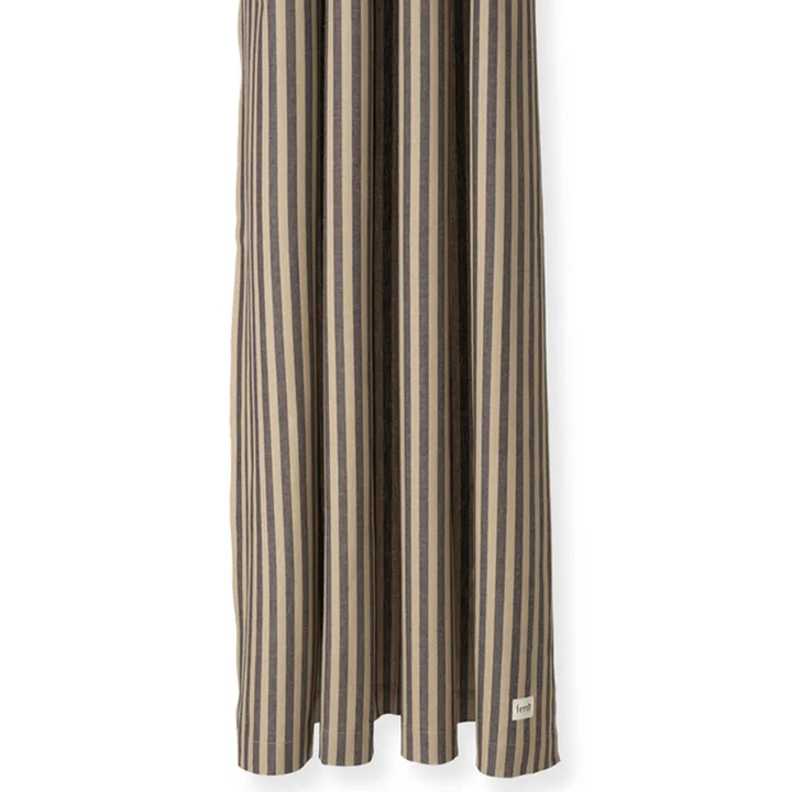 Chambray Shower curtain from Ferm Living in sand / black