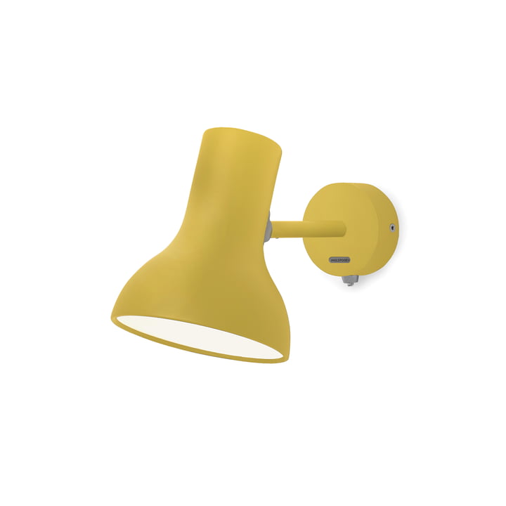 The Type 75 Mini wall lamp from Anglepoise , yellow ochre