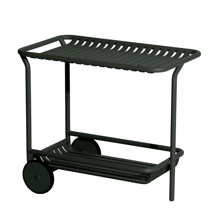 The Week-End trolley Outdoor from Petite Friture , glass green