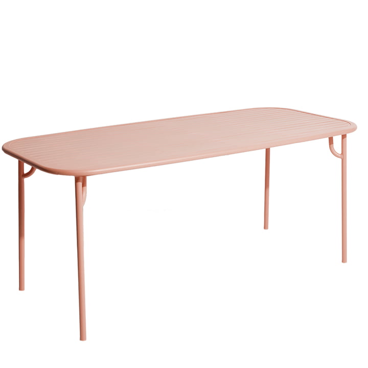 The Week-End table from Petite Friture , 180 x 85 cm / blush