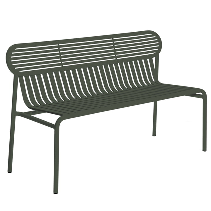The Week-End Outdoor bench from Petite Friture , glass green