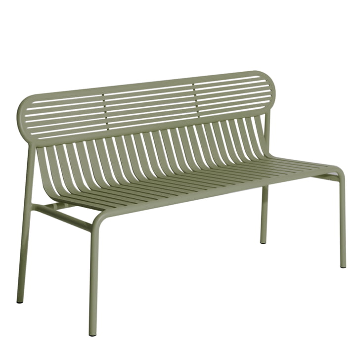 The Week-End Outdoor bench from Petite Friture jade green
