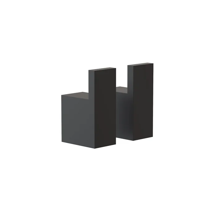 The Quadra Wall hooks 8 from Frost , black (set of 2)