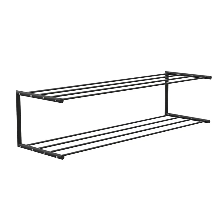 The Nova shoe rack 2 from Frost , 100 cm, black
