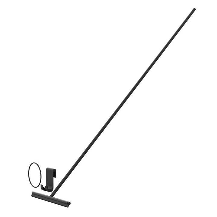 The Nova2 shower squeegee long from Frost with rubber ring and wall holder