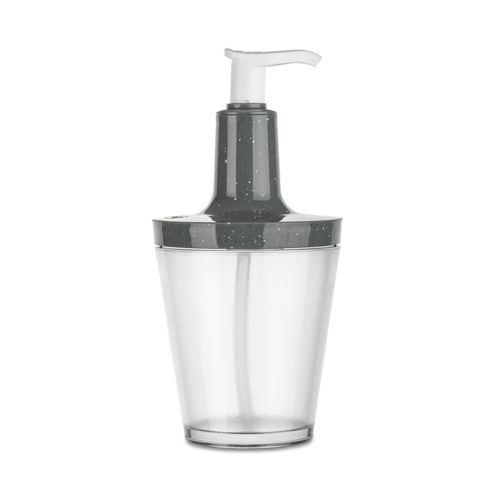 Flow Soap Dispenser (Recycled) from Koziol in nature grey