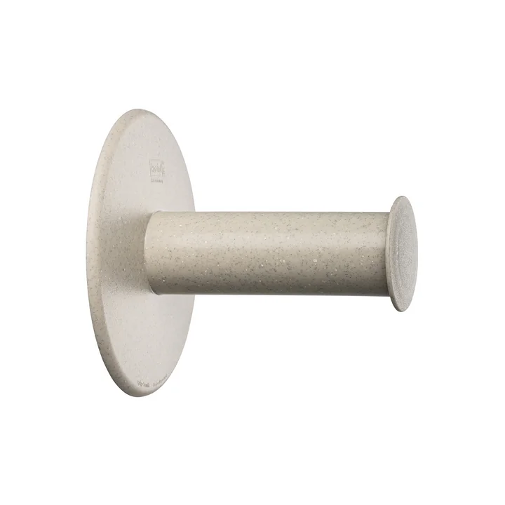 Plug'n Roll Toilet roll holder (recycled) from Koziol in desert sand