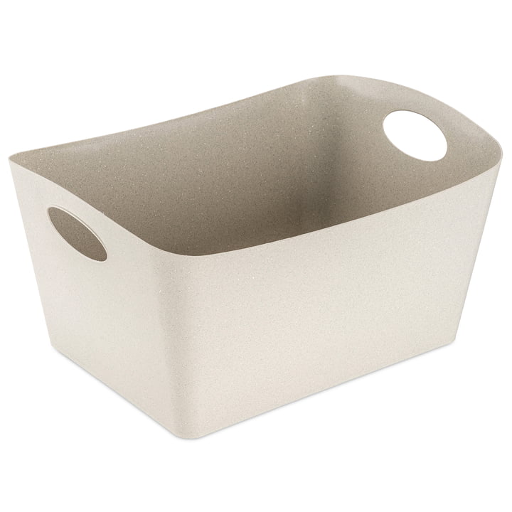 Boxxx L Storage box (Recycled) from Koziol in the colour desert sand