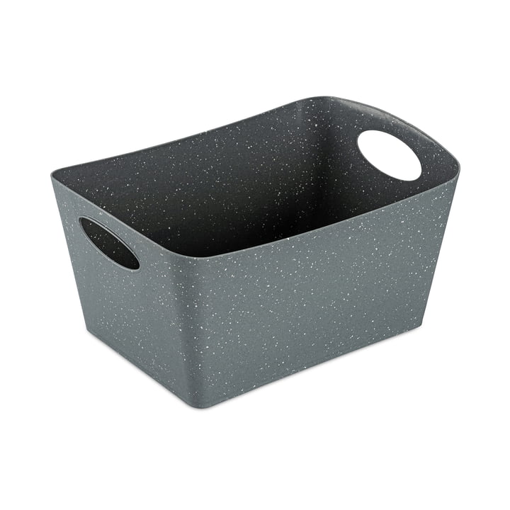 Boxxx M storage box from Koziol in color recycled nature grey