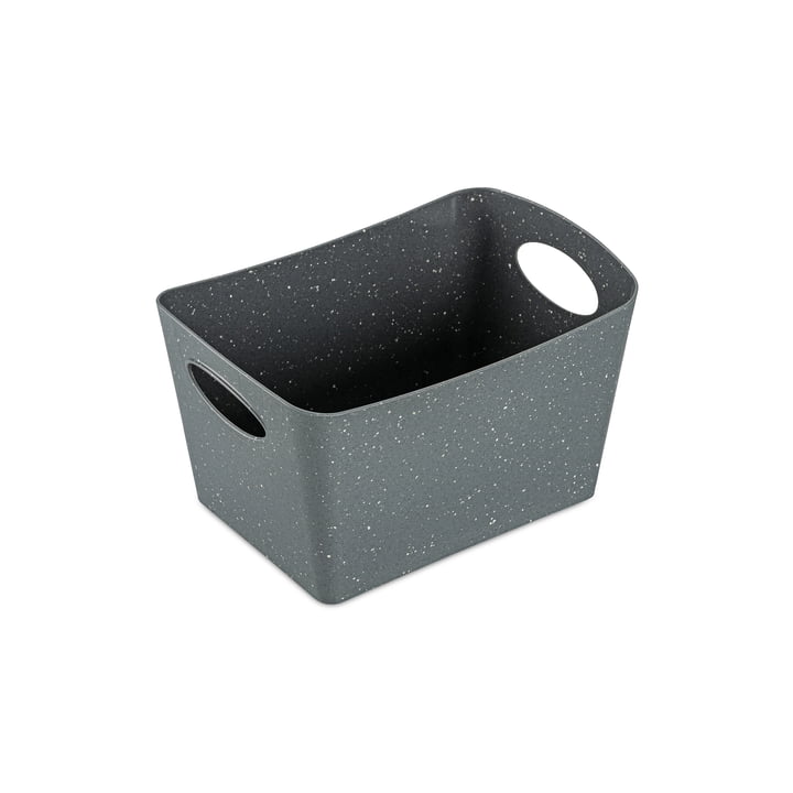 Boxxx S Storage box from Koziol in color recycled nature grey