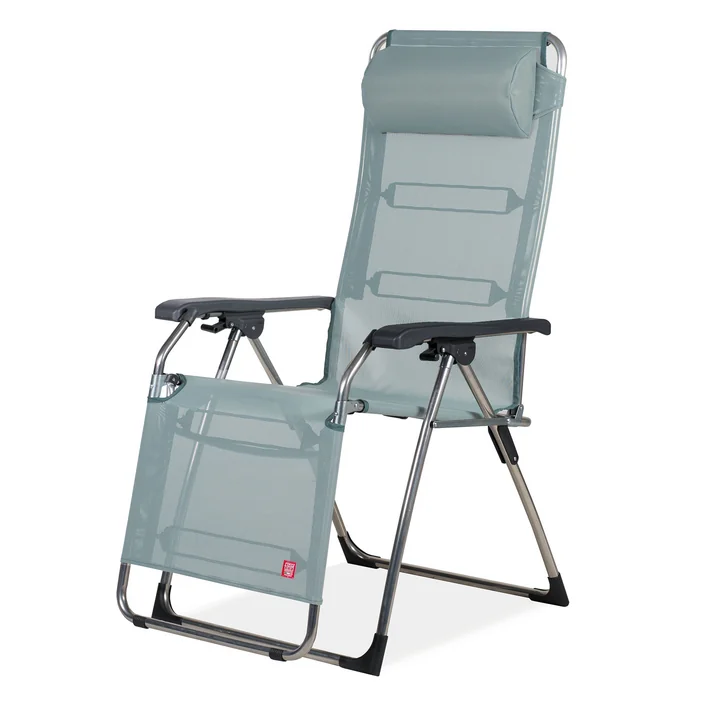 Fiam - Amida recliner, aluminium / sage