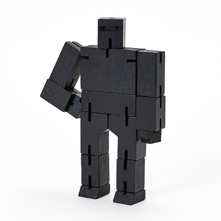 Cubebot from Areaware in micro, black