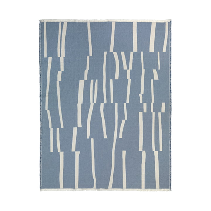 Lyme Grass Blanket 130 x 180 cm from Elvang in blue