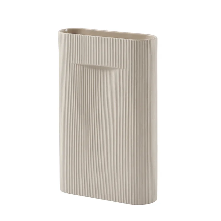 Ridge Vase H 48,5 cm from Muuto in beige