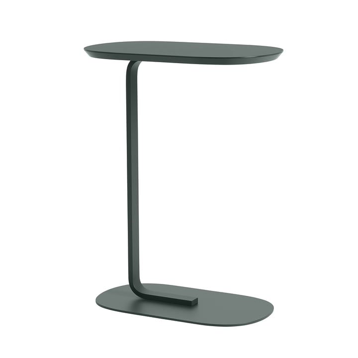 Relate Side Table H 73,5 cm from Muuto in dark green