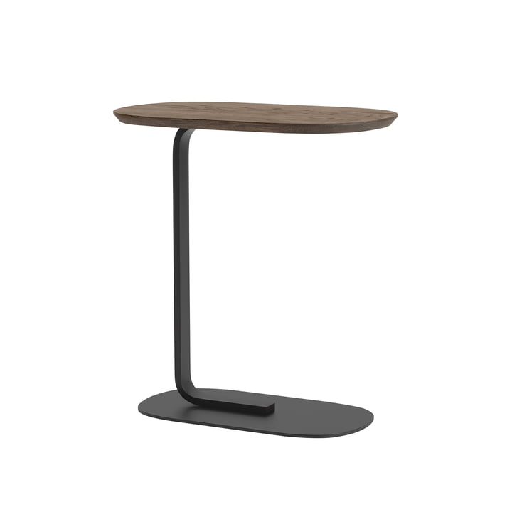 Relate Side Table H 60,5 cm from Muuto in smoked oak / black
