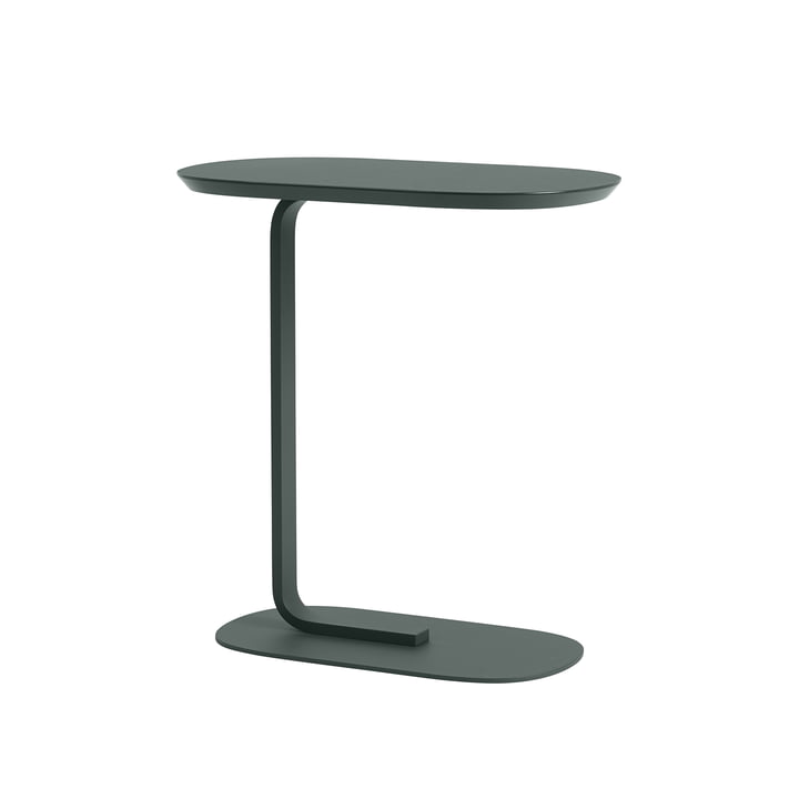 Relate Side Table H 60,5 cm from Muuto in dark green