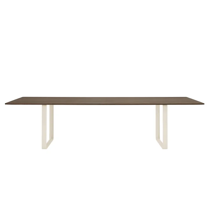 70/70 dining table 295 x 108 cm from Muuto in smoked oak / sand