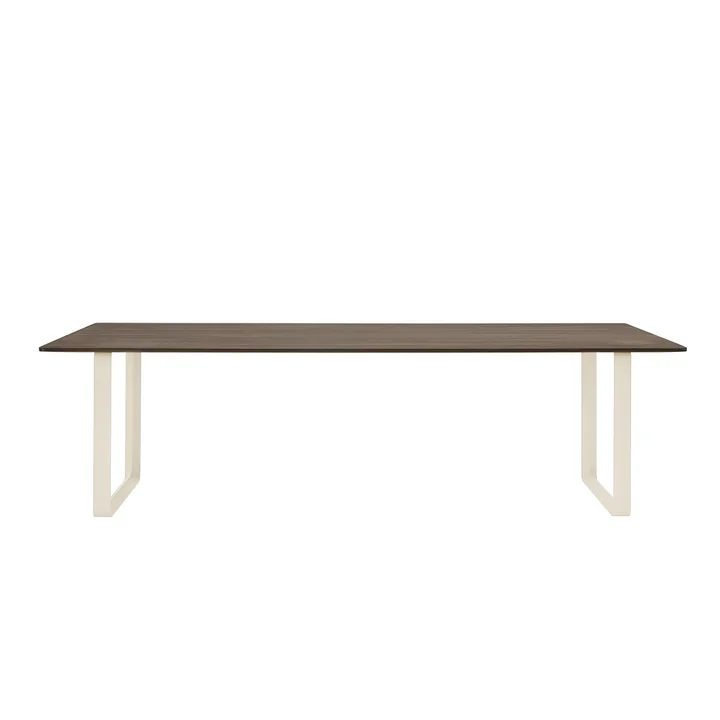 70/70 dining table 255 x 108 cm from Muuto in smoked oak / sand
