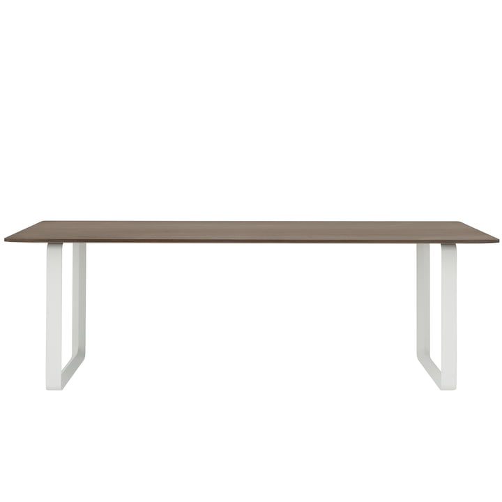 70/70 Dining table, 225 x 90 cm, smoked oak / white from Muuto