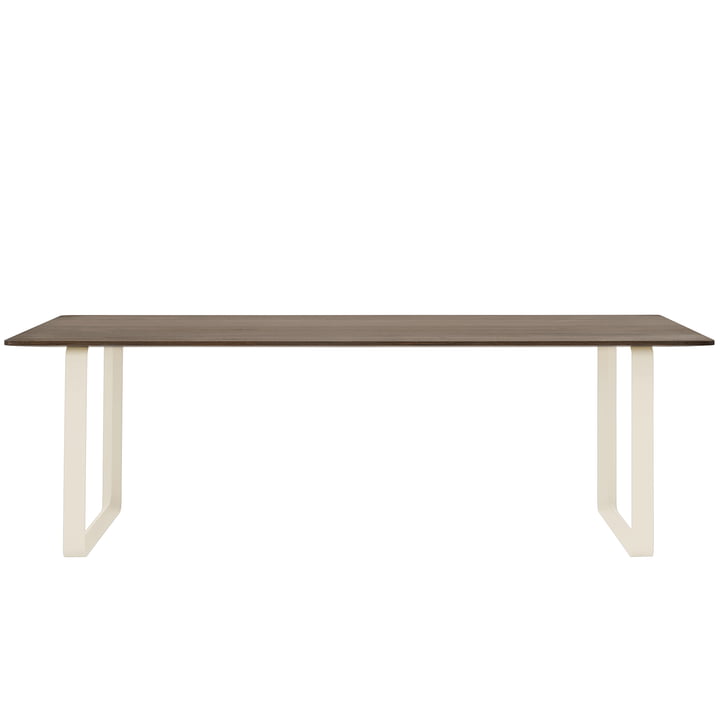 70/70 Dining table, 225 x 90 cm, smoked oak / sand from Muuto