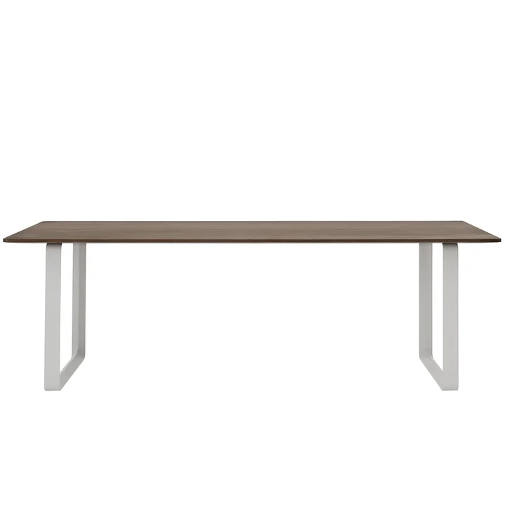 70/70 Dining table, 225 x 90 cm, smoked oak / grey from Muuto
