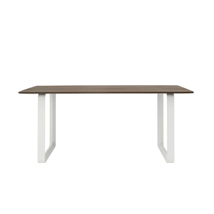 70/70 Dining table 170 x 85 cm from Muuto in smoked oak / white