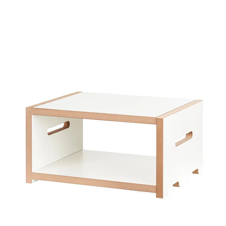 halbstark Shelving system basic module low from Tojo in white