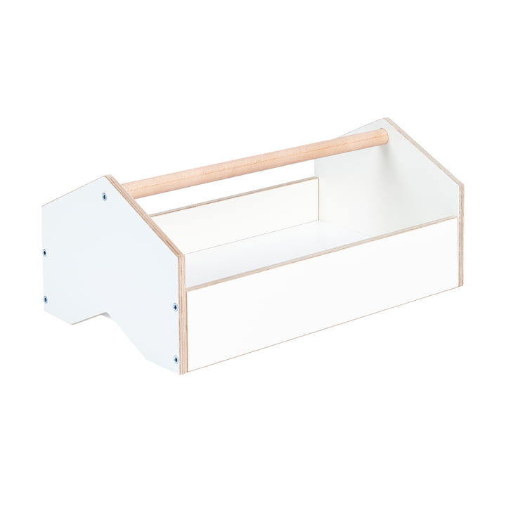 kiste Storage box from Tojo in white / beech