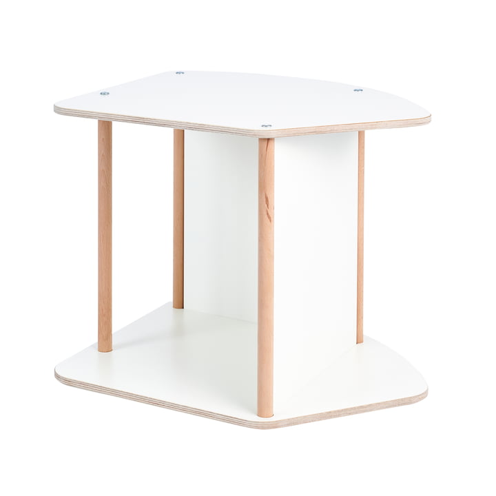 multi Children's table and rocker from Tojo in white/beech