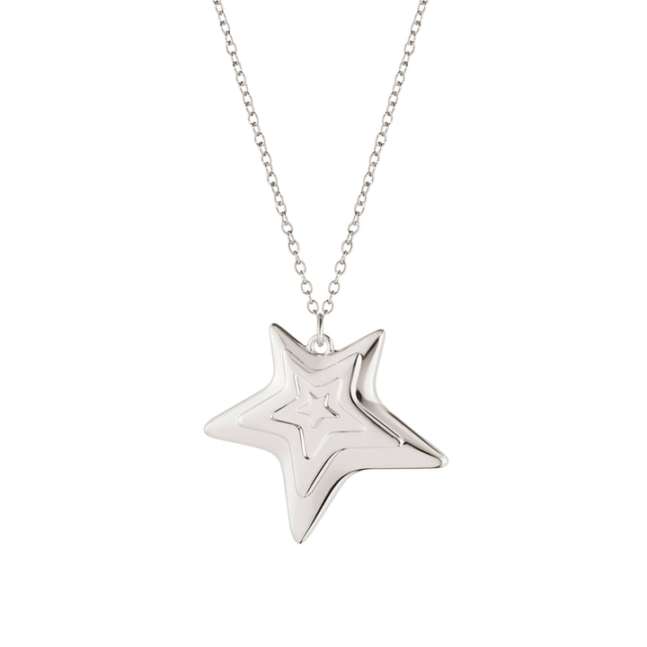 The ornament pendant 2021 five star from Georg Jensen , palladium