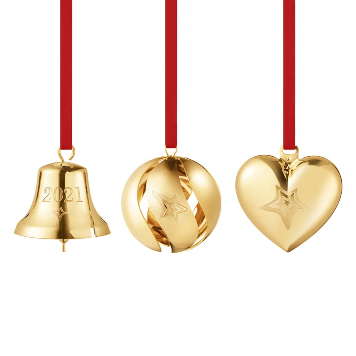The gift set 2021 (3 pcs.) from Georg Jensen , gold