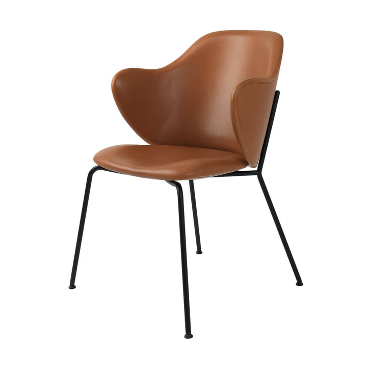 Lassen Chair from by Lassen in Silk Leather / Cognac (0250)