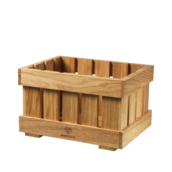 X1 Apple Box Fruit crate small from FDB Møbler in oak nature