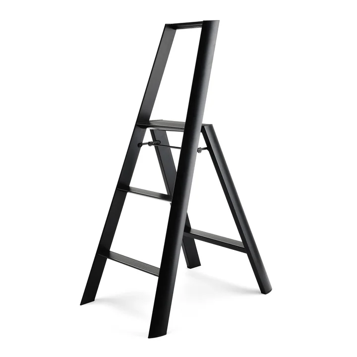 The Lucano 3 Step Stool ladder from Metaphys , black