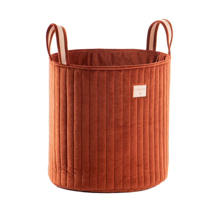 Savanna Storage basket, Ø 35 x H 40 cm by Nobodinoz in wild brown