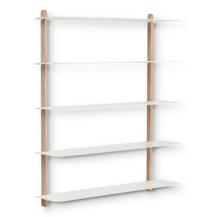 The Nivo wall shelf E from Gejst , light oak / white