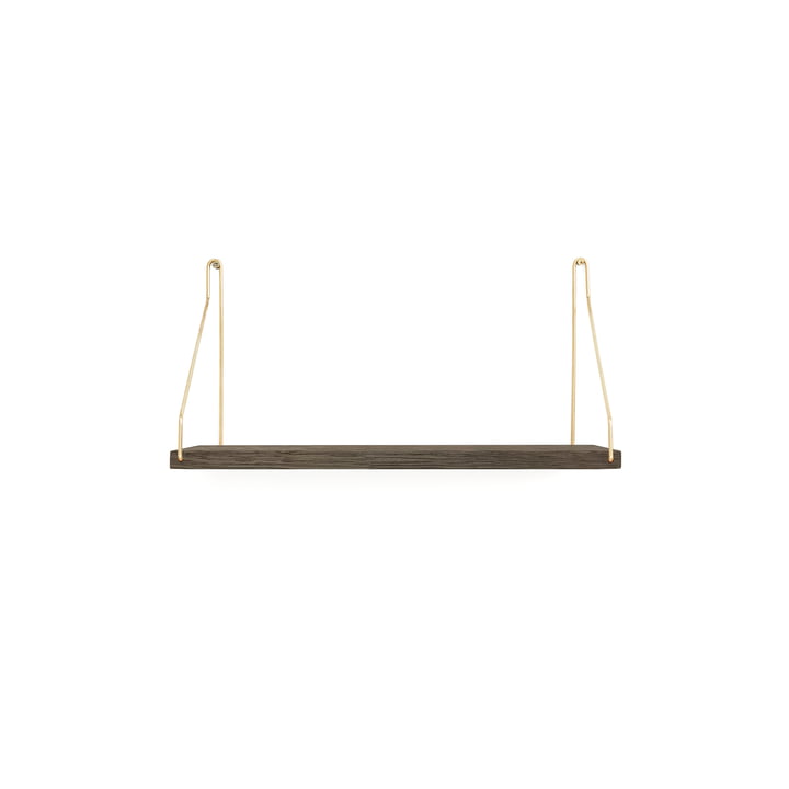 Shelf Shelf 40 x 20 cm from Frama in dark oiled oak / brass