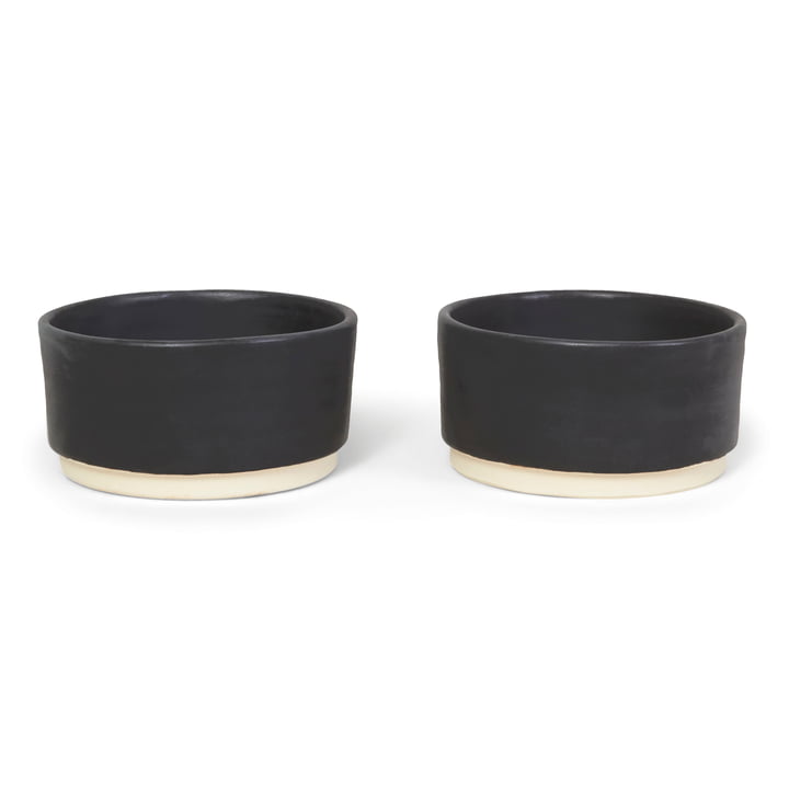 Otto Bowl M, Ø 12,5 cm from Frama in black (set of 2)