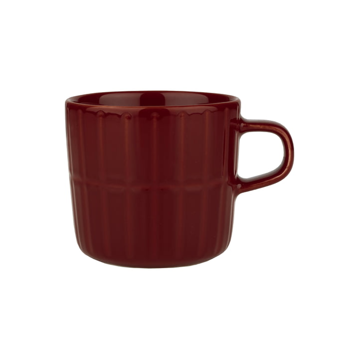 Tiiliskivi mug with handle by ferm Living in the design red