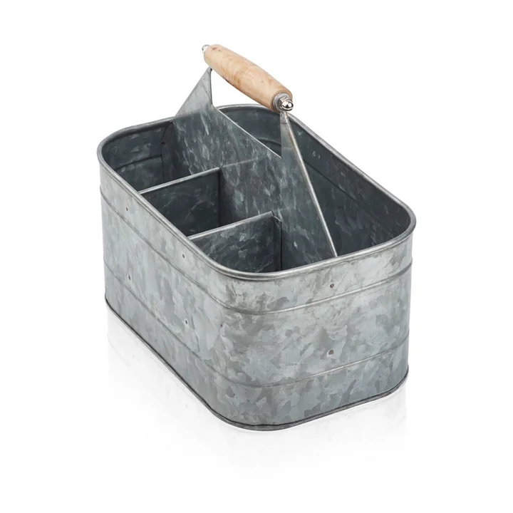 The Humdakin utensil container, 30 x 20 x 25 cm, zinc